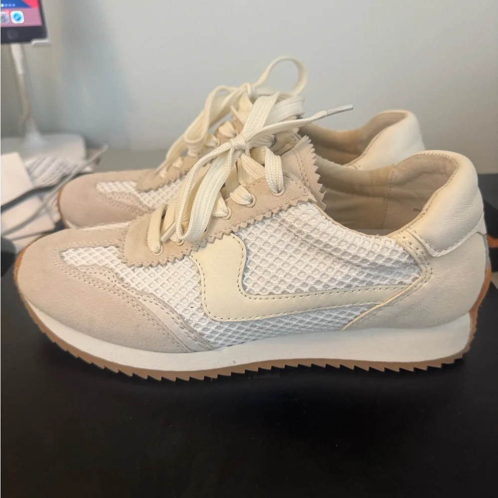 Dolce Vita Cream Mesh Sneakers - Picture 6 of 7